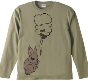 喫煙ウサギ デザインTシャツ & スエット(