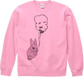 喫煙ウサギ デザインTシャツ & スエット(