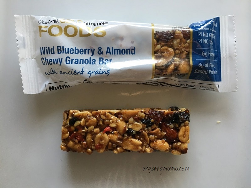 California Gold Nutrition　Wild Blueberry & Almond Chewy Granolaの画像