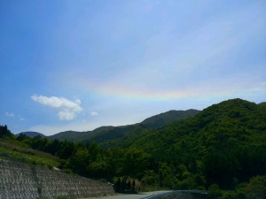 水平の虹