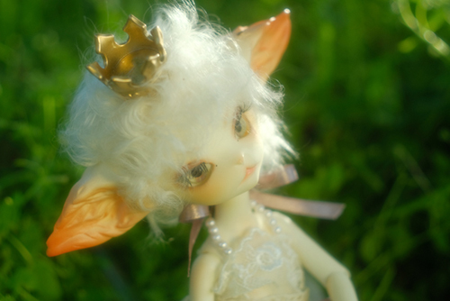 DOLLZONE・Miss Kittyのジーナ。森の中の白い猫妖精さんのような、ジーナ。