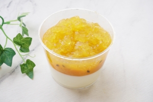 成城石井自家製 マンゴーとパッションフルーツの杏仁豆腐　