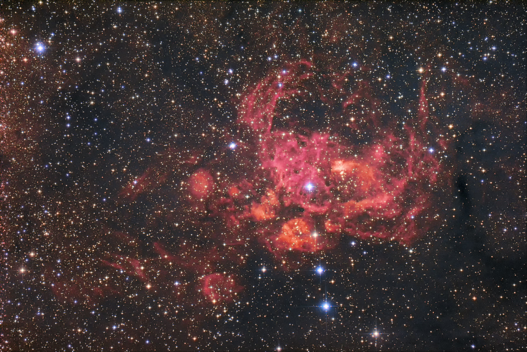 【星雲】NGC6357 えびかにのかに（彼岸花星雲）