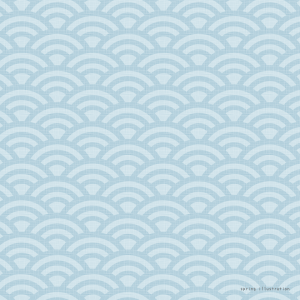 【青海波】和柄のイラスト壁紙(正方形のましかく壁紙)
