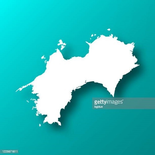 四国 [イラスト] 地図